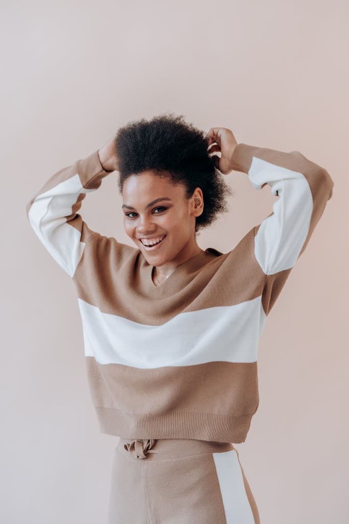 Beautiful Woman with Afro Hair